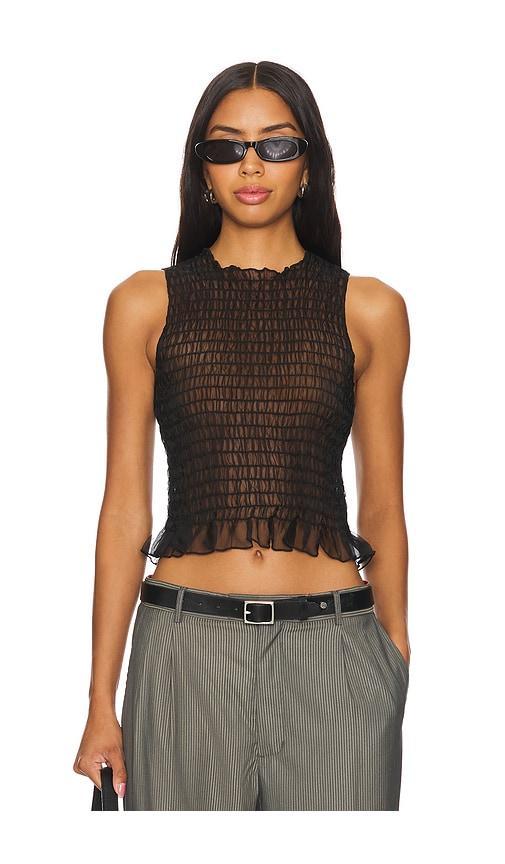 Ruched Silk Tank Apres Studio Product Image