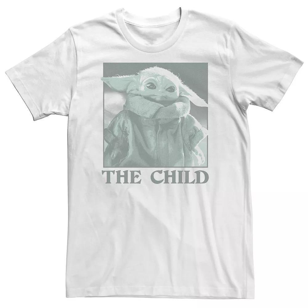 Big & Tall Star Wars The Child Monochrome Tee, Men's, Size: XXL Tall, White Product Image