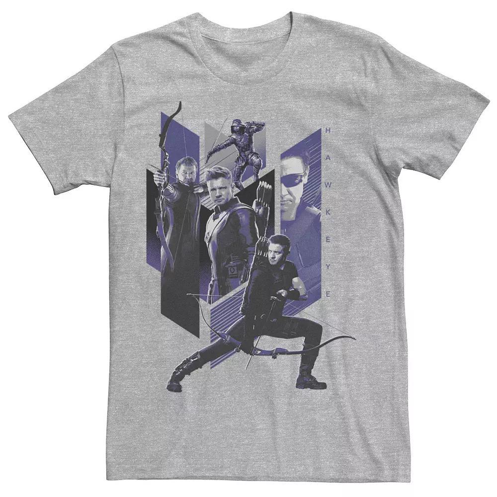 Men's Marvel Avengers: Endgame Hawkeye Mashup Graphic Tee, Size: 3XL, Athletic Grey Product Image