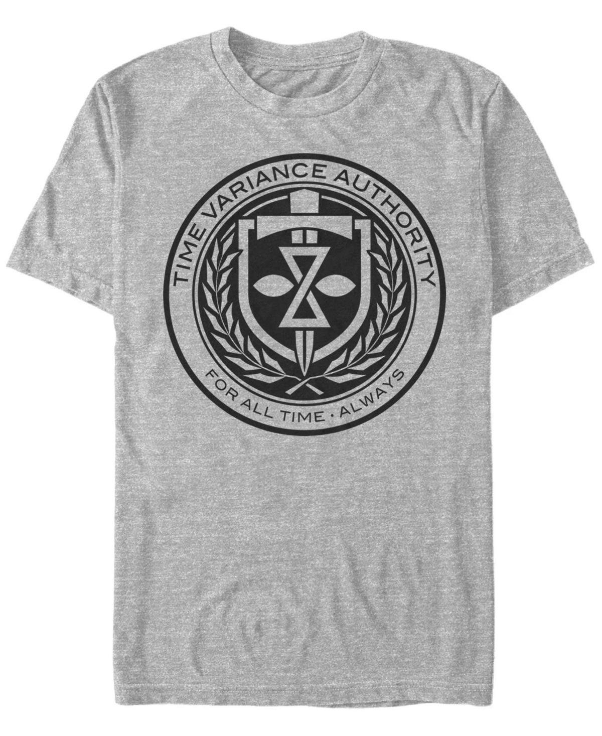 Men's Marvel Loki Time Variance Authority For All Time Always Logo Tee, Size: Small, Athletic Grey Product Image