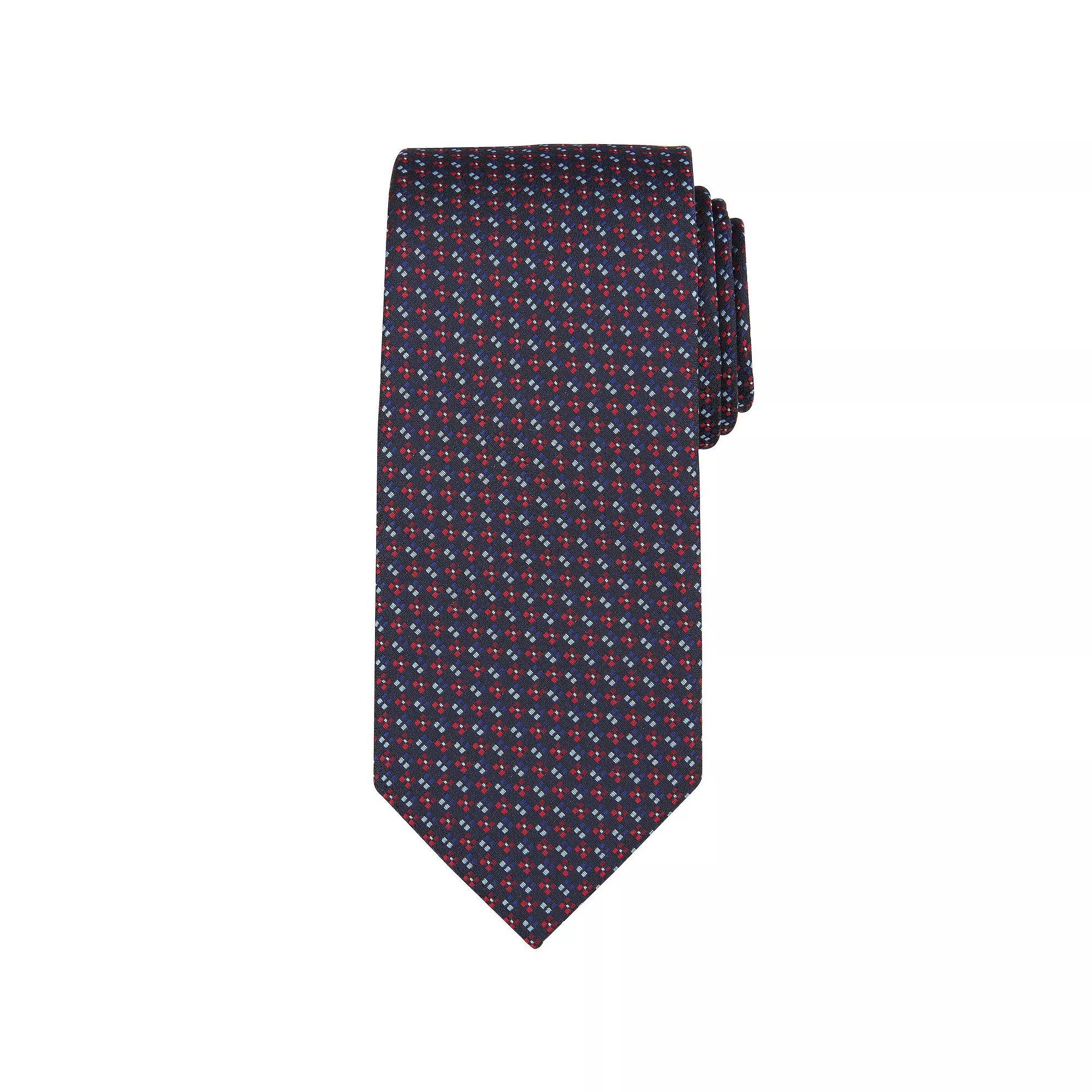 Men's Bespoke Geometric Tie, Red Dan Product Image