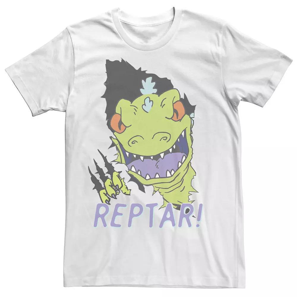 Men's Rugrats Reptar Breakthrough Tee, Size: Medium, White Product Image