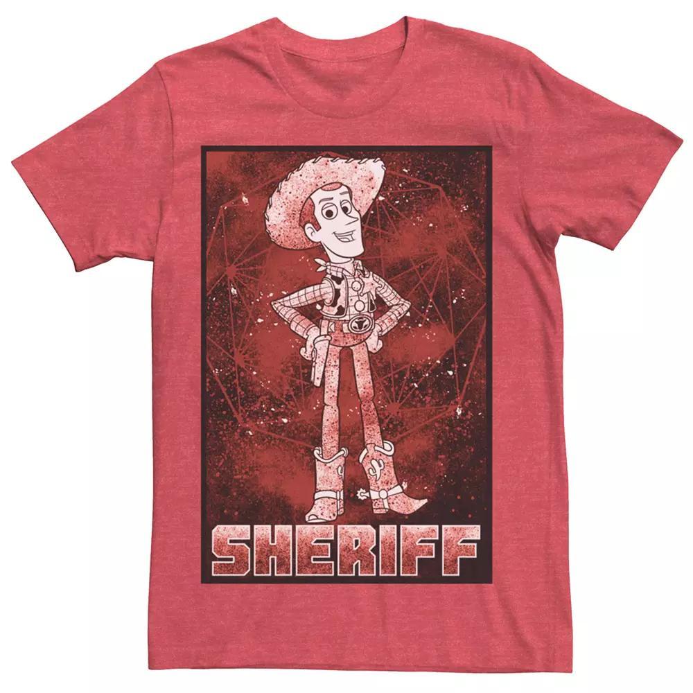 Men's Disney / Pixar's Toy Story Sheriff Woody Tee, Size: XXL, Red Grey Product Image