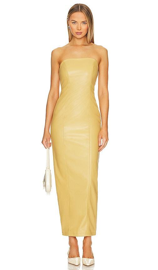 Bruna Faux Leather Maxi Dress Camila Coelho Product Image