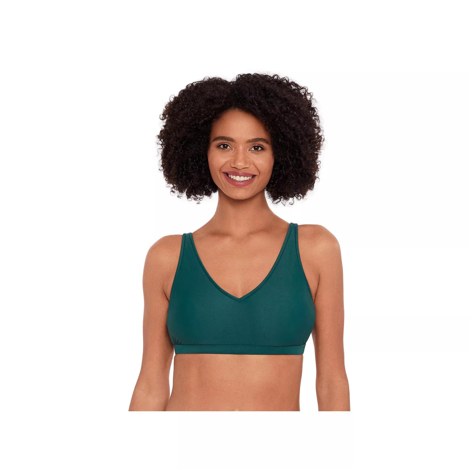 Womens Eco Beach V-Neck Hook Back Bikini Top Product Image