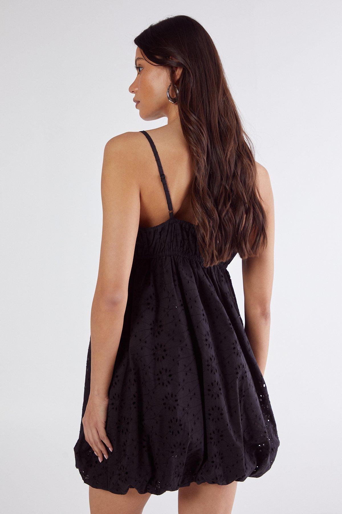 Broderie Puffball Strappy Mini Dress Product Image