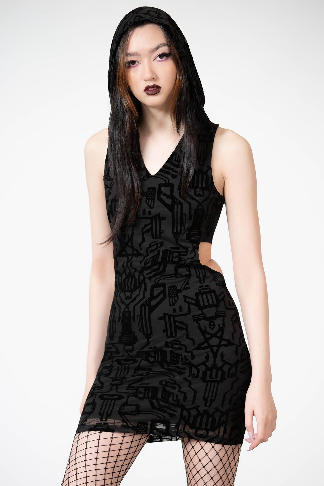 Ultravox Mesh Hooded Dress - Resurrect Female Product Image