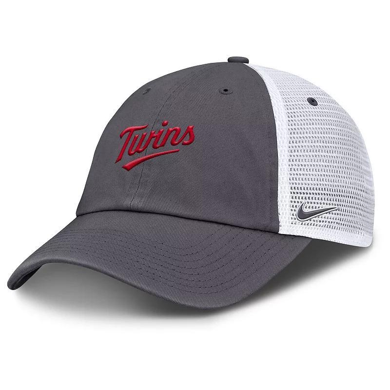 Men's Nike Gray Arizona Diamondbacks Wordmark Club Adjustable Trucker Hat, Size: Medium/Large, Grey Product Image