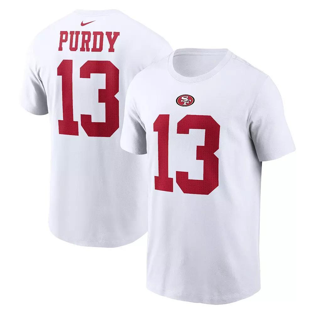 Men's Nike Brock Purdy White San Francisco 49ers Player Name & Number T-Shirt, Size: XL Product Image