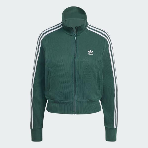 adidas Adicolor Knit Top Mineral Green XS Womens Product Image