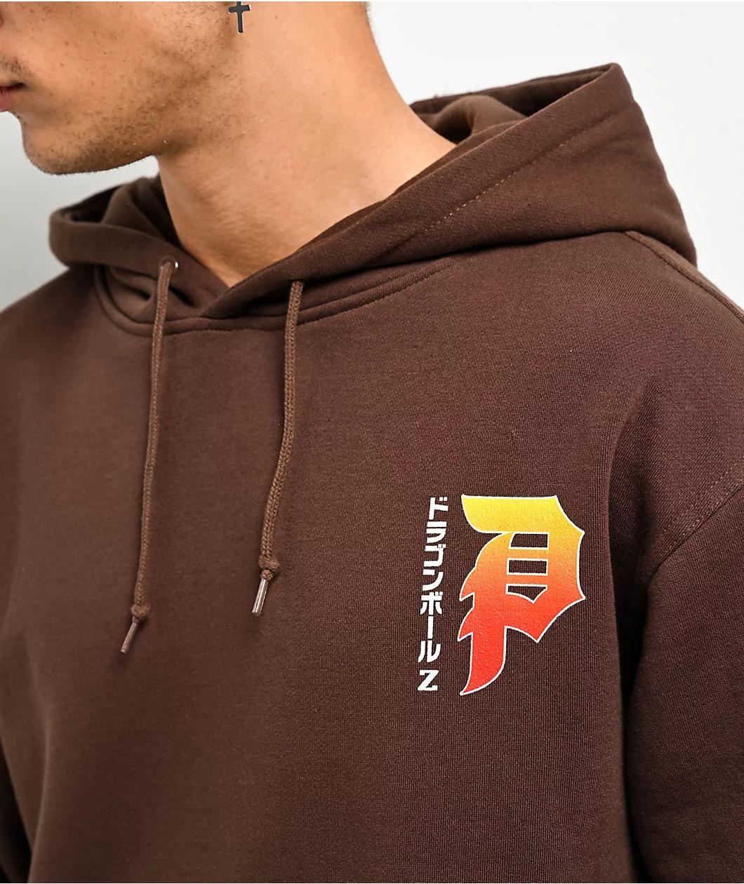 Primitive x Dragon Ball Z Wish Dirty P Brown Hoodie Product Image