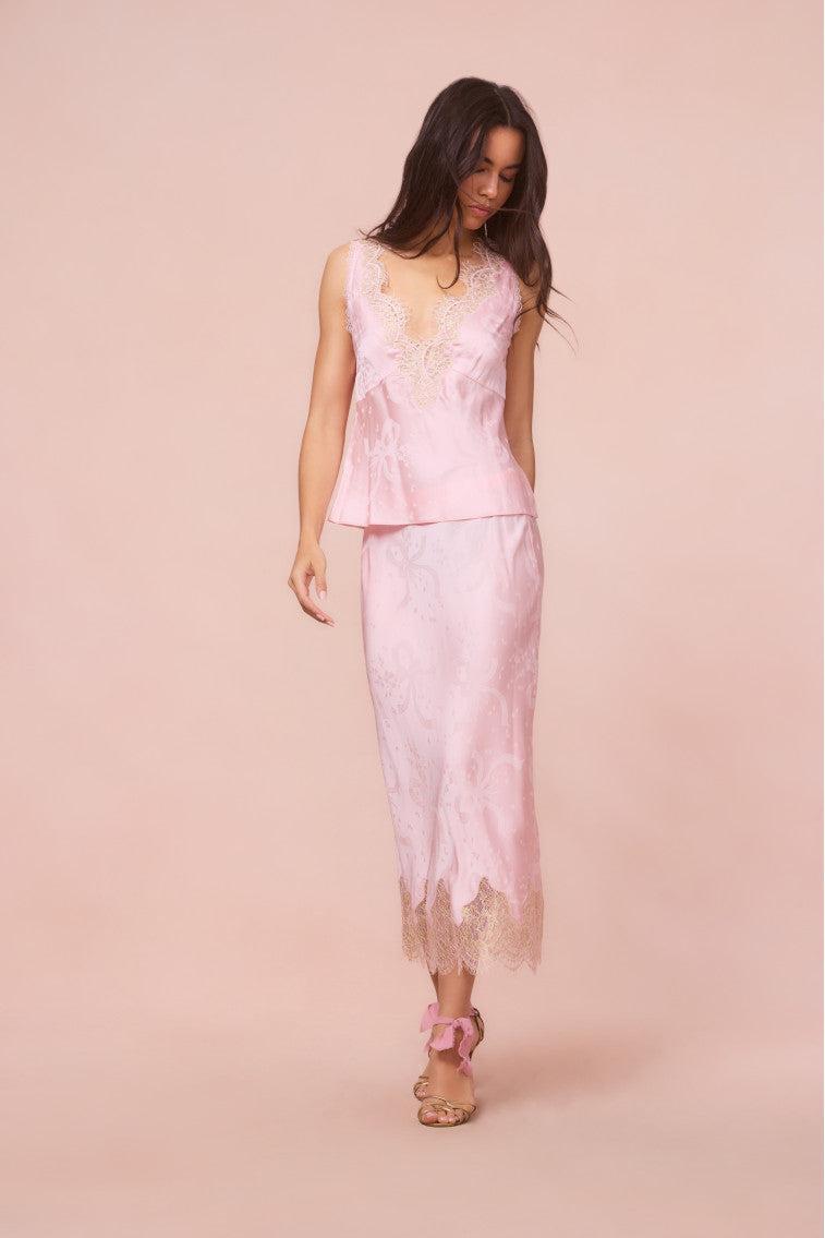Adette Silk-Blend Jacquard Top Product Image