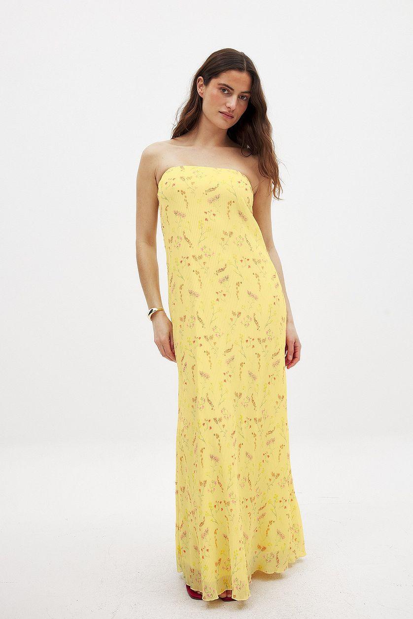 Plisse Maxi Tube Dress Product Image