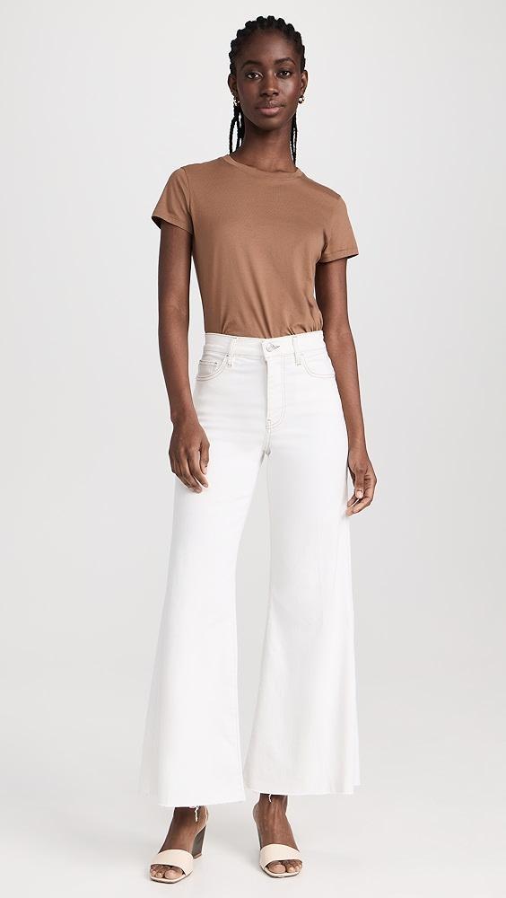 FRAME Le Palazzo Crop Raw Fray Jeans | Shopbop Product Image