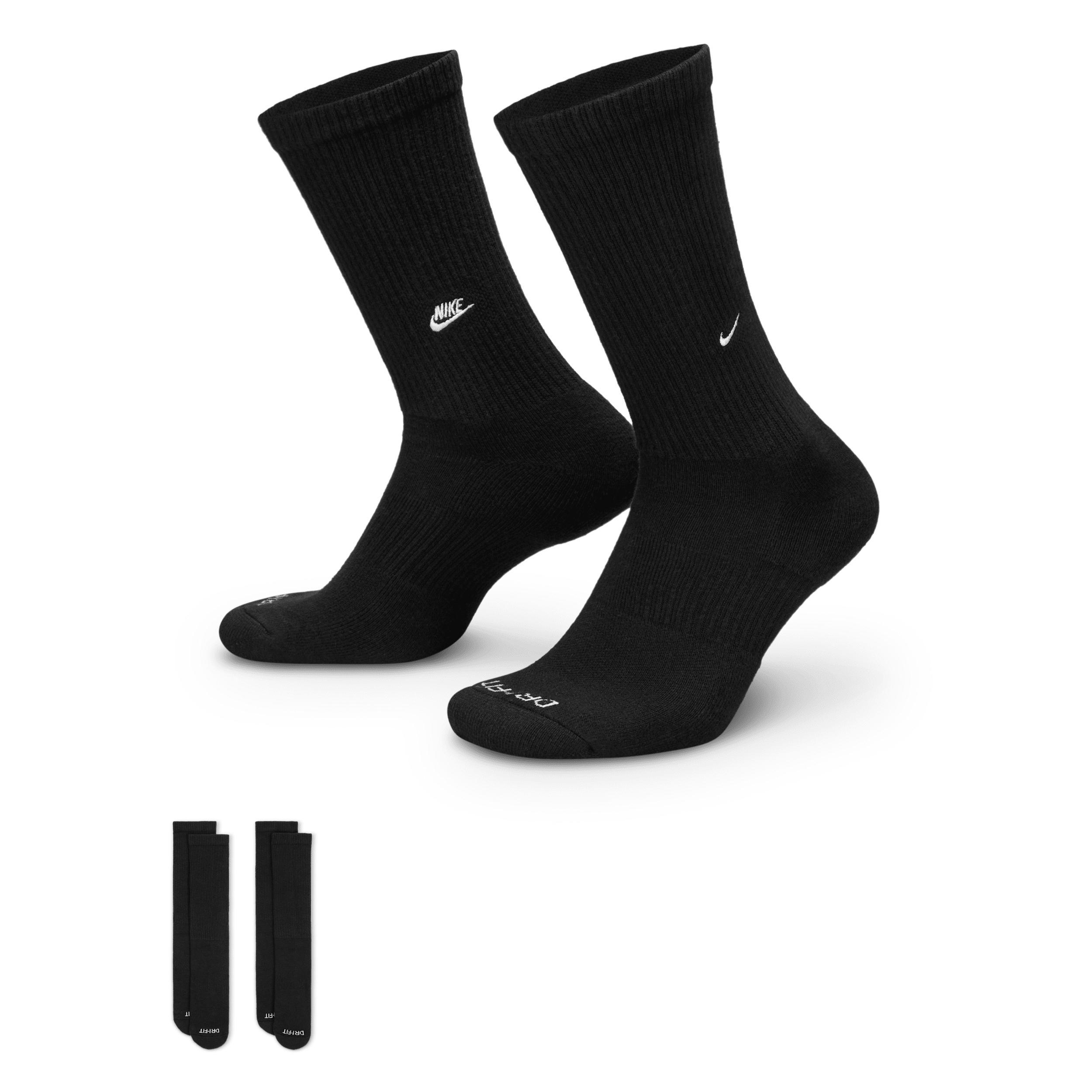 Nike Unisex Everyday Cushioned Crew Socks (2 Pairs) Product Image