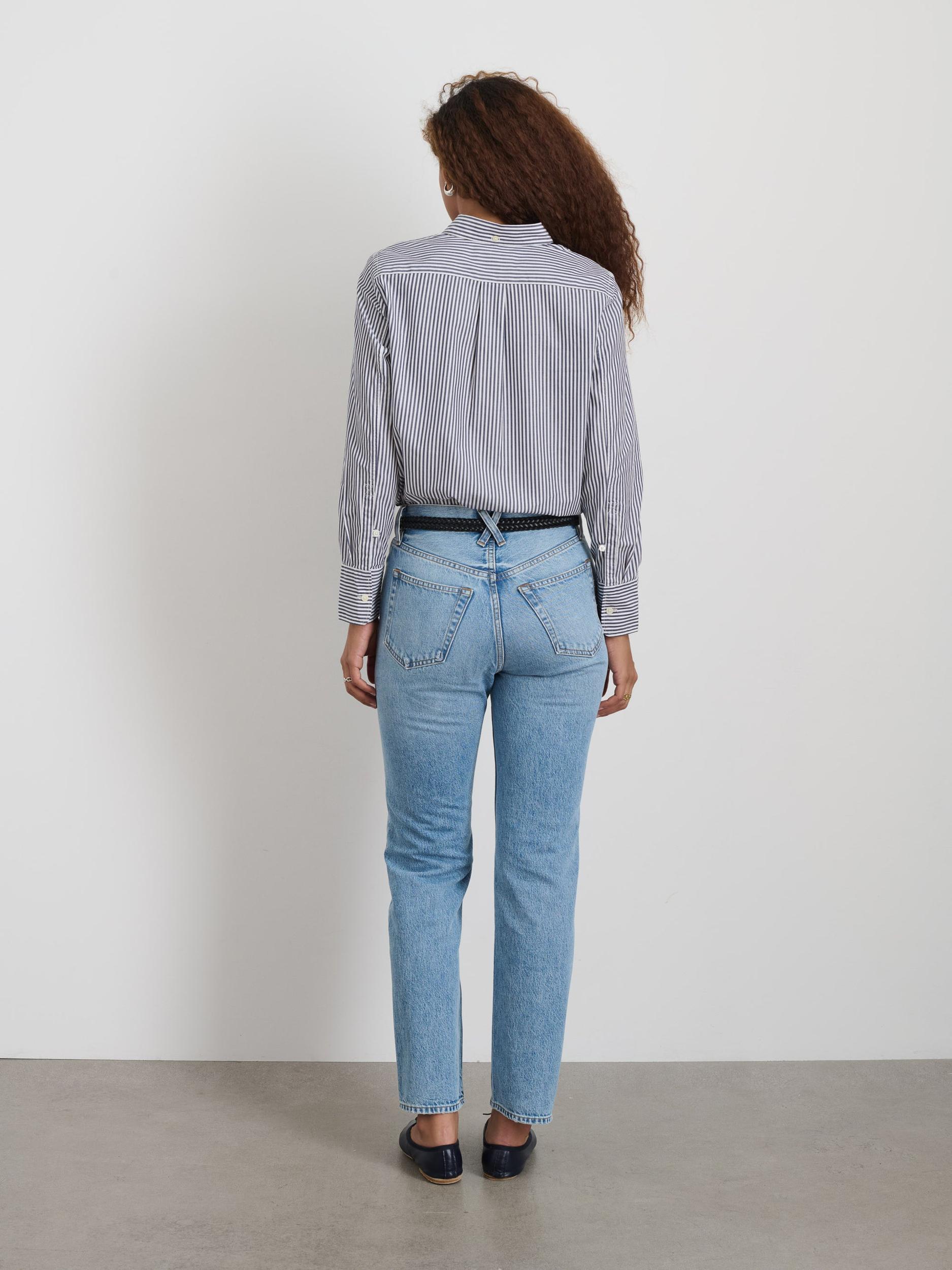 Val Shirt in Striped Poplin Product Image