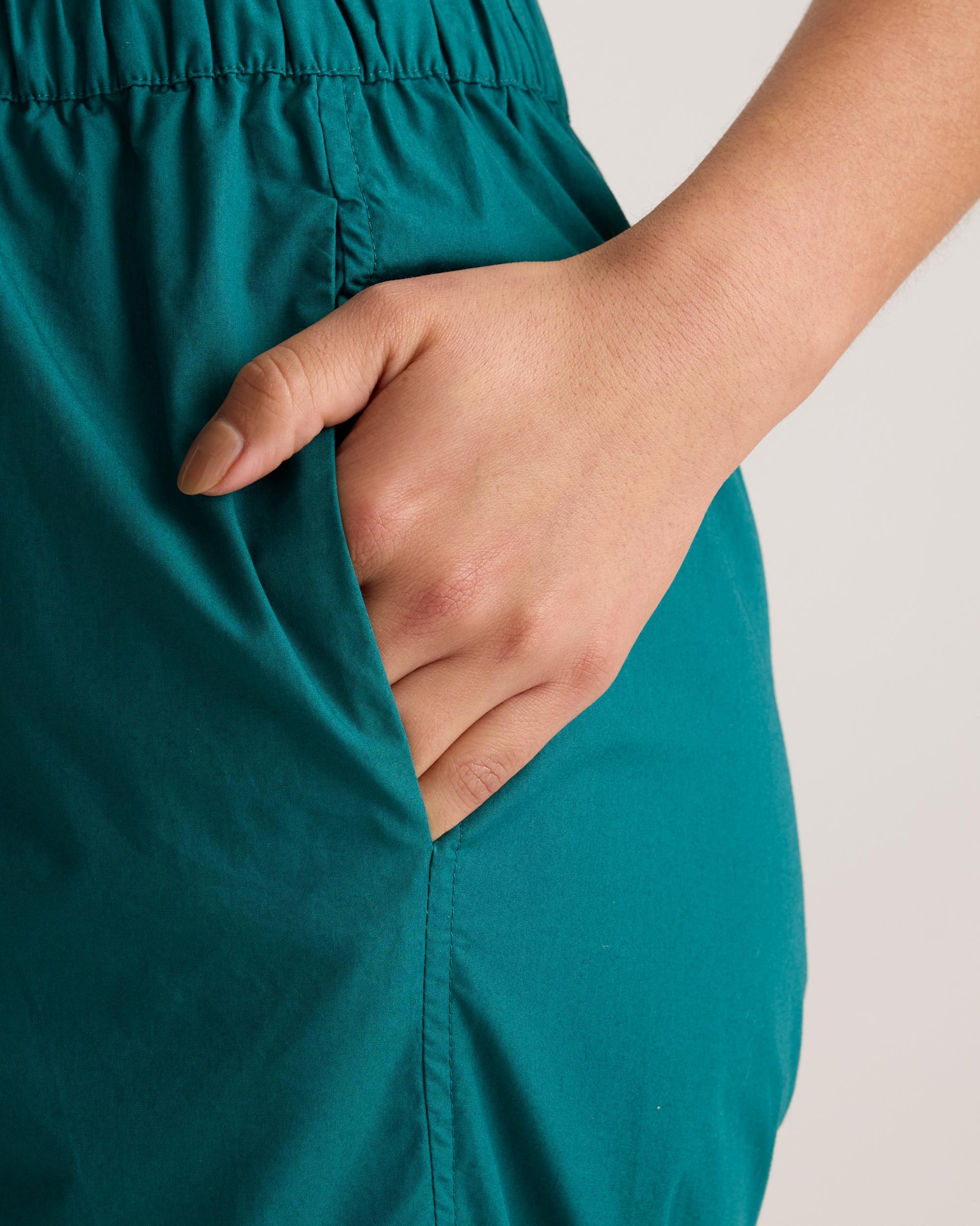 100% Organic Cotton Poplin Pull-On Pants  Product Image