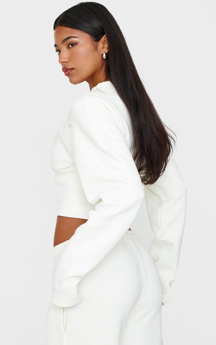 Cream Extreme Cinched Waist Sweatshirt Product Image
