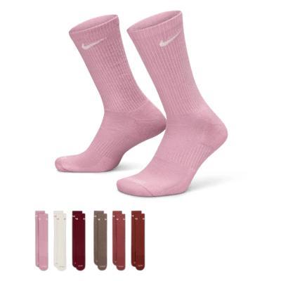 Womens Nike Everyday Plus Cushioned Training 6-Pack Crew Socks Product Image