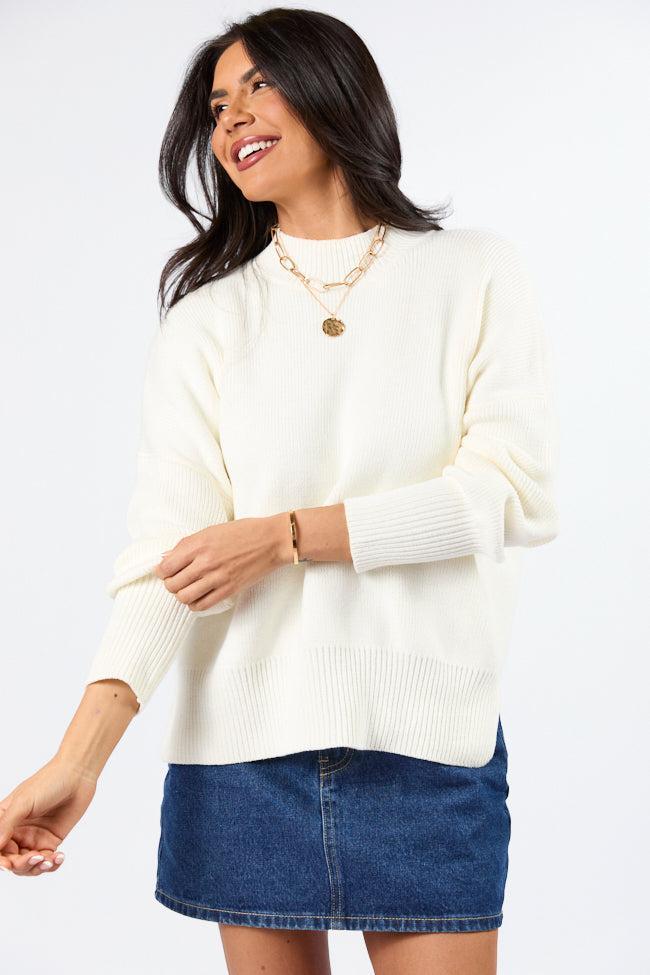 A Great Escape Ivory Oversized Sweater FINAL SALE Product Image