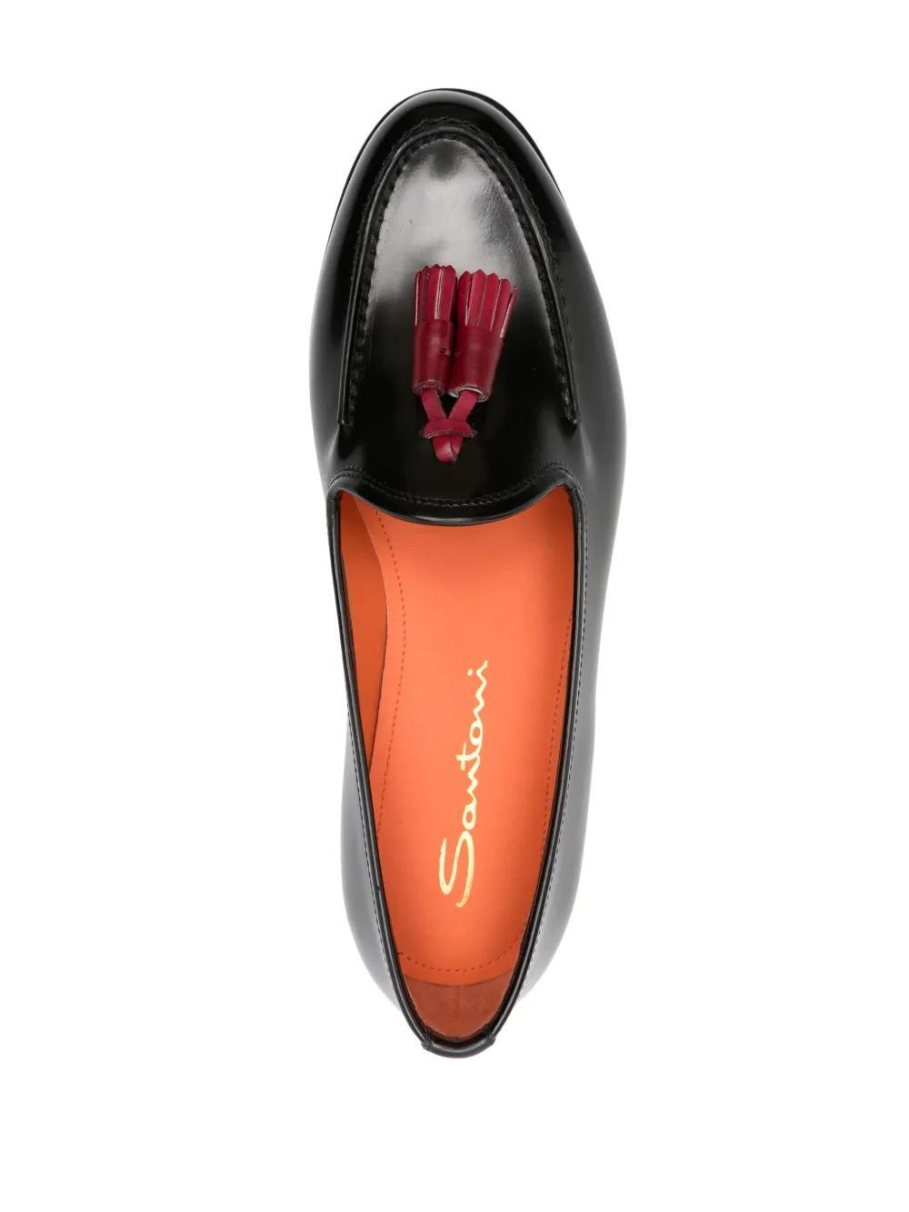 SANTONI Loafer Mit Quasten In Schwarz Product Image