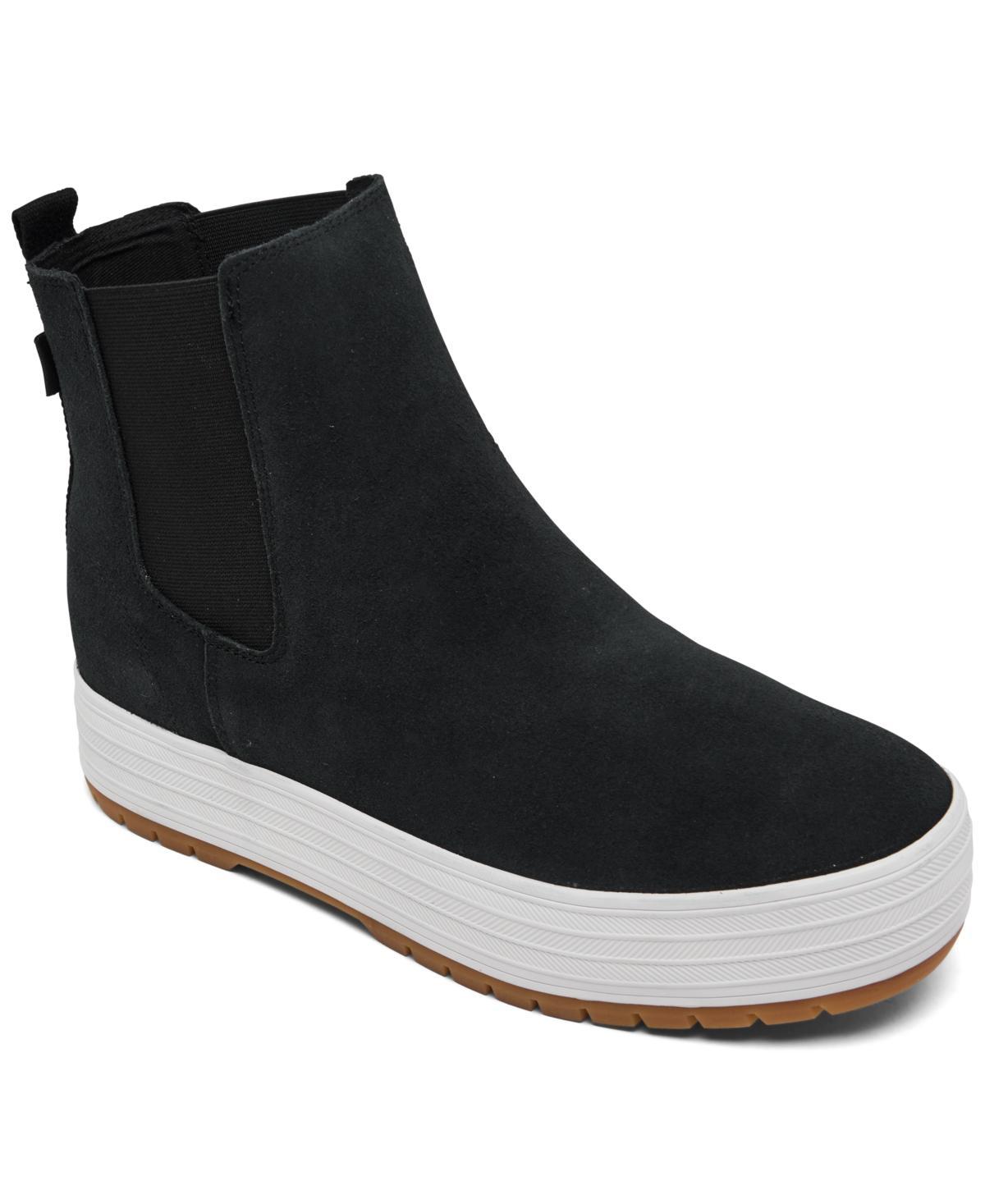 Keds The Platform Chelsea Lug Suede) Women's Boots Product Image