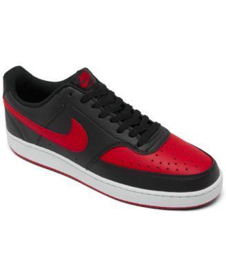 Nike Court Vision Men's Shoes, Size: 11.5, University Red White Product Image