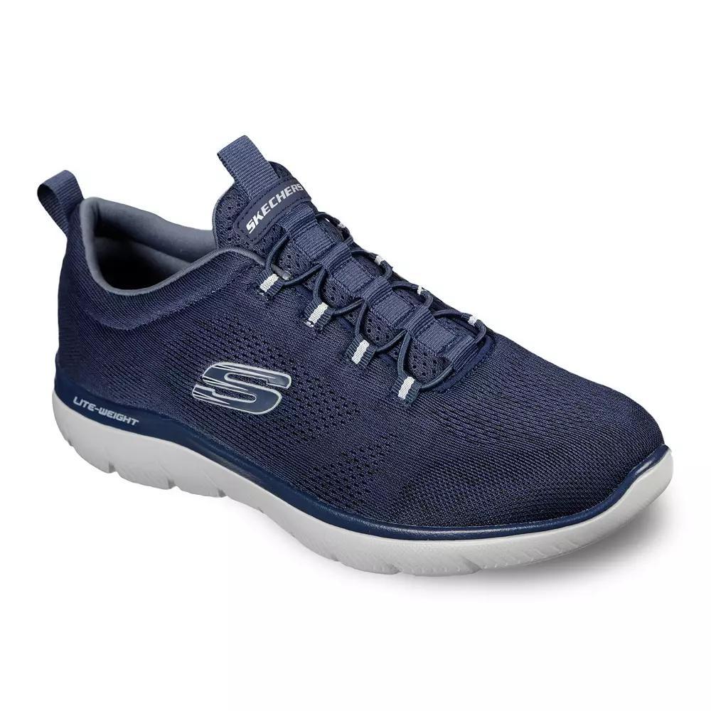 Skechers® Summits Louvin Men's Sneakers, Size: 7.5 Wide, Blue Product Image