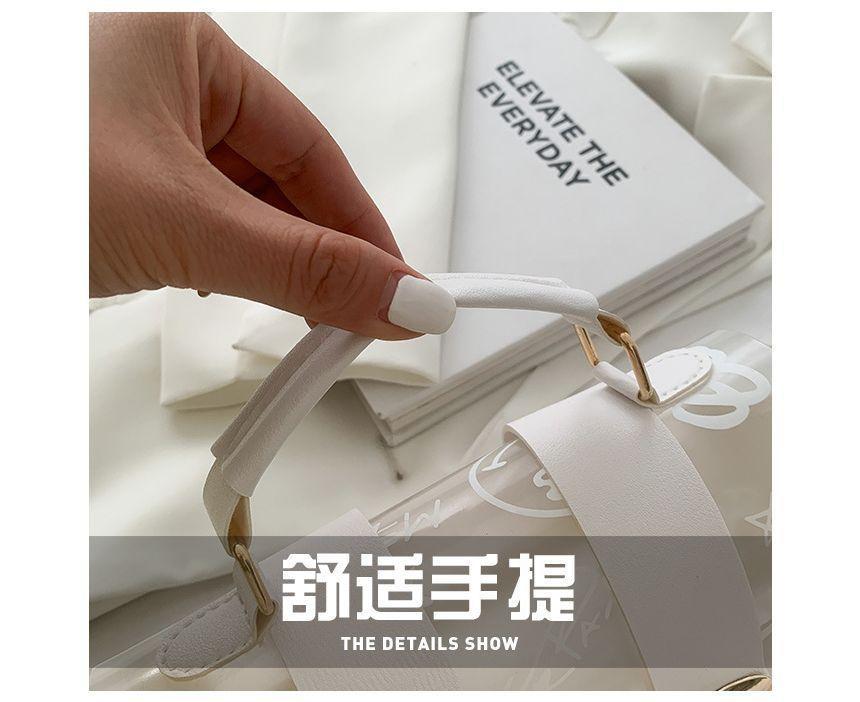Flap Graffiti Transparent Crossbody Bag Product Image