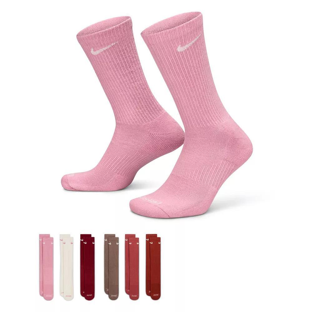 Womens Nike Everyday Plus Cushioned Training 6-Pack Crew Socks Product Image