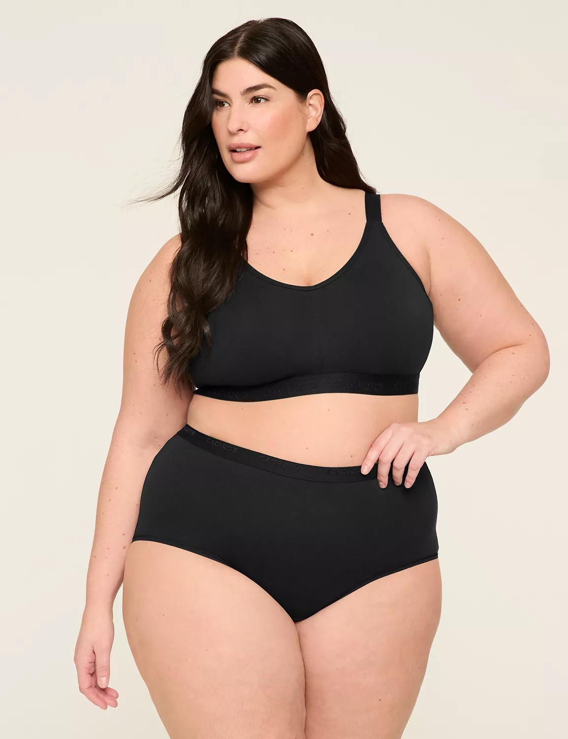 Cotton Scoop-Neck Unlined No-Wire Bra Product Image