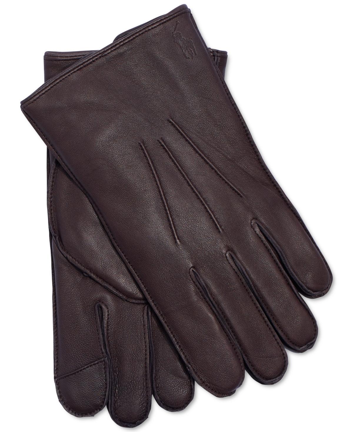 Polo Ralph Lauren Mens Water Repellent Nappa Touch Gloves Product Image
