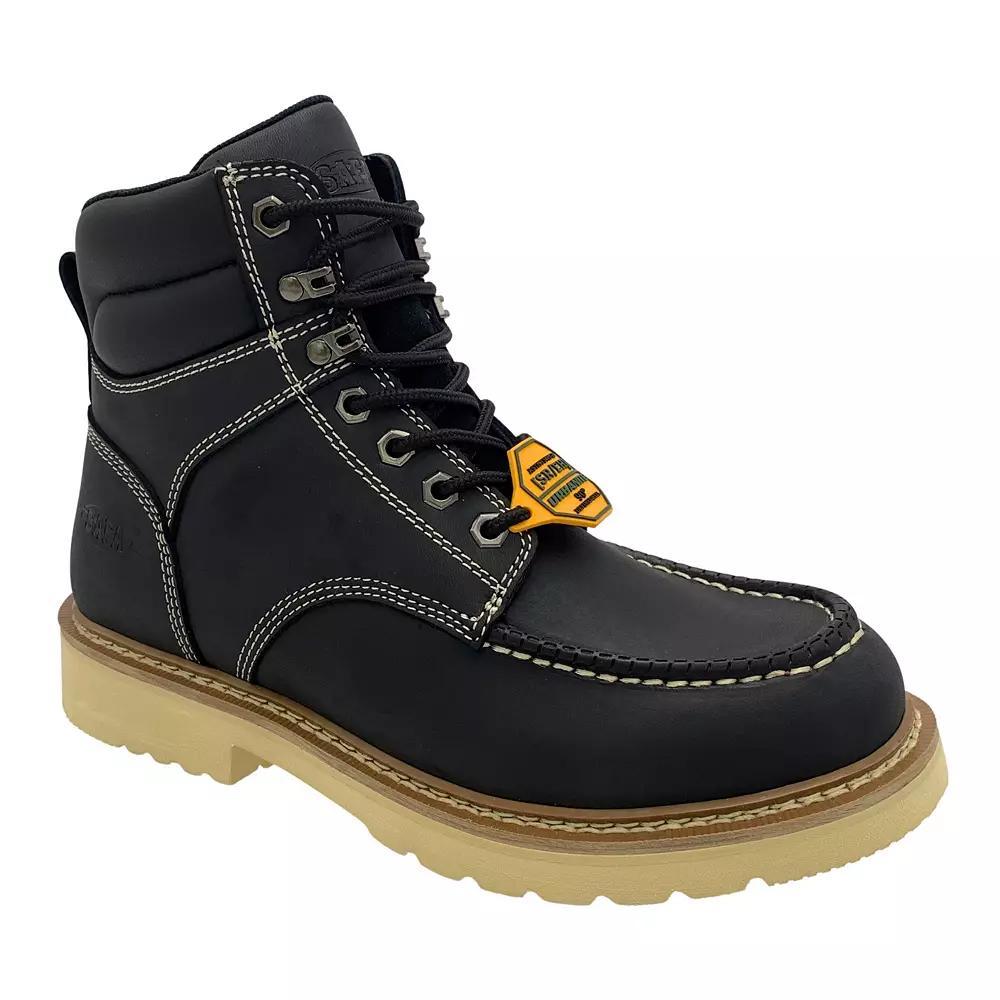 AdTec Men's Black Leather Work Boots, Size: 13 Wide Product Image