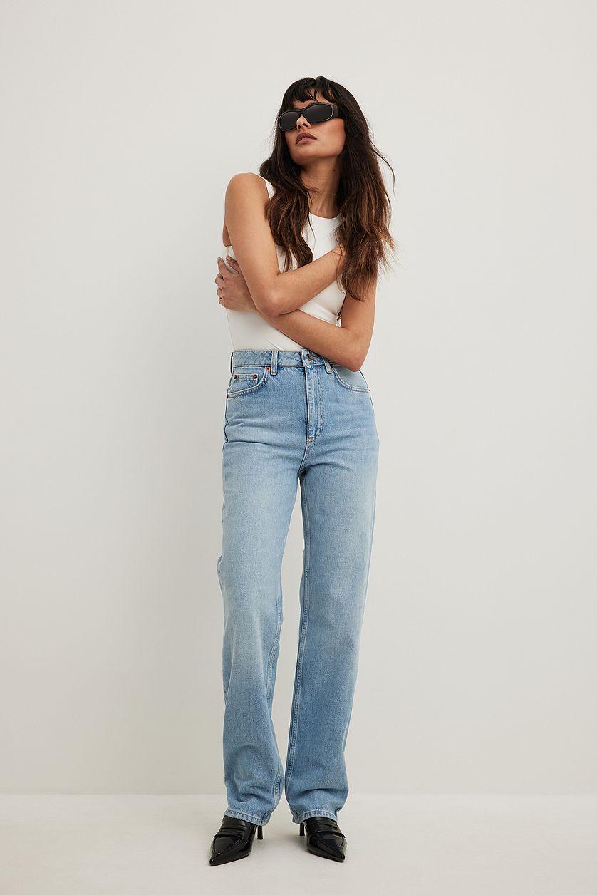 Straight High Waist Jeans Product Image