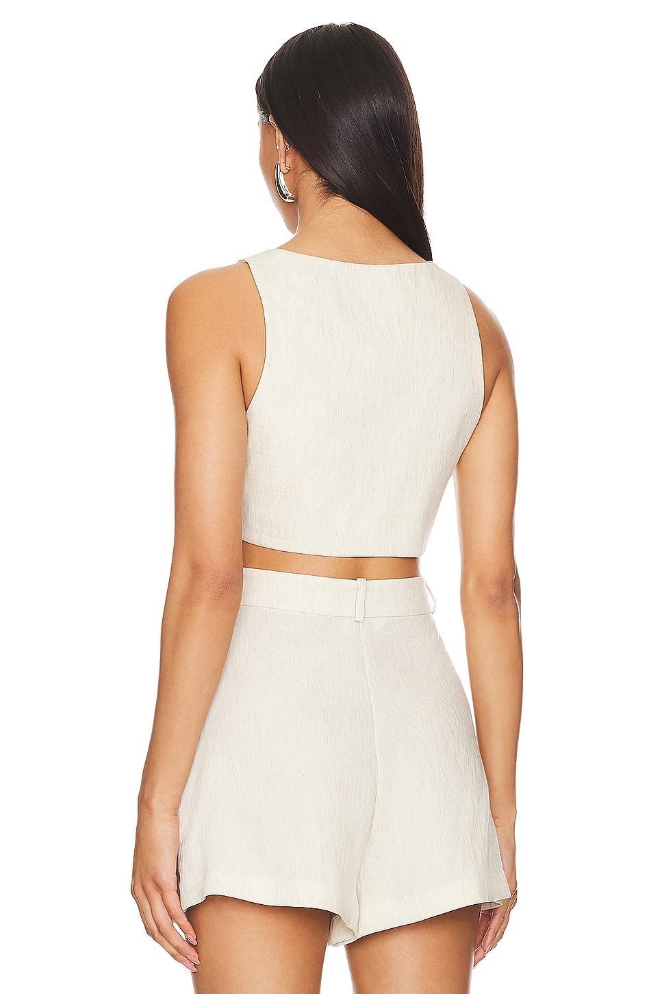 Ethan Cropped Vest Amanda Uprichard Product Image
