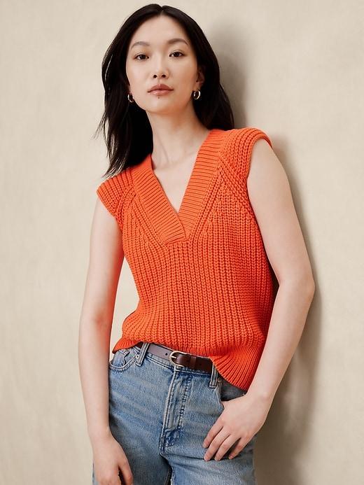 Textured Cross-V Sweater Product Image