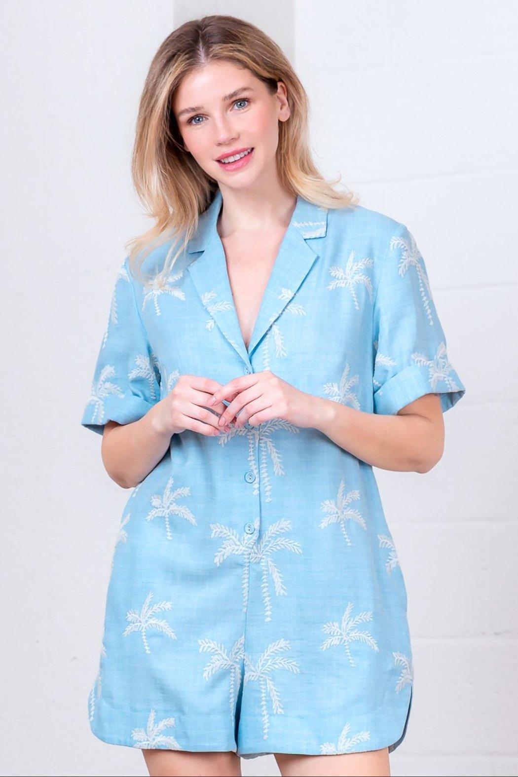 Palm Tree Romper Product Image