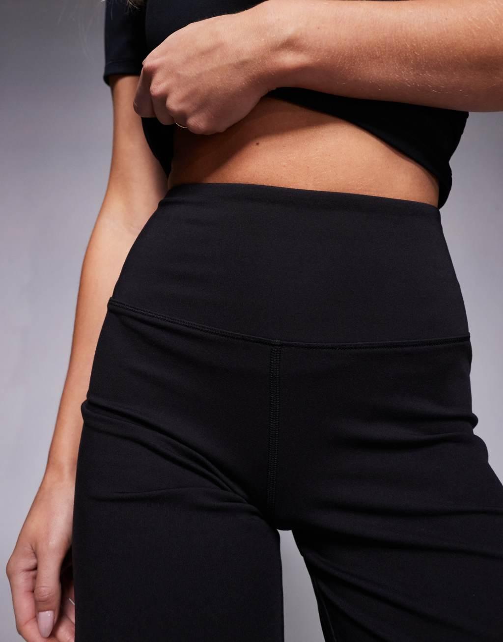 4505 Petite Icon soft touch wide leg dance pant in black  Product Image