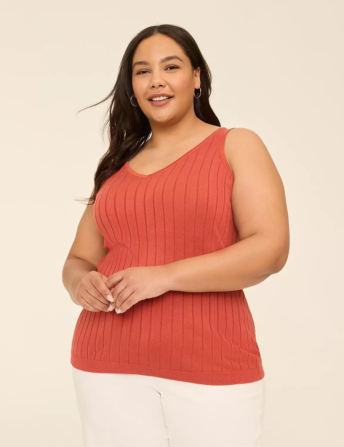 Rib Sweater Tank Product Image