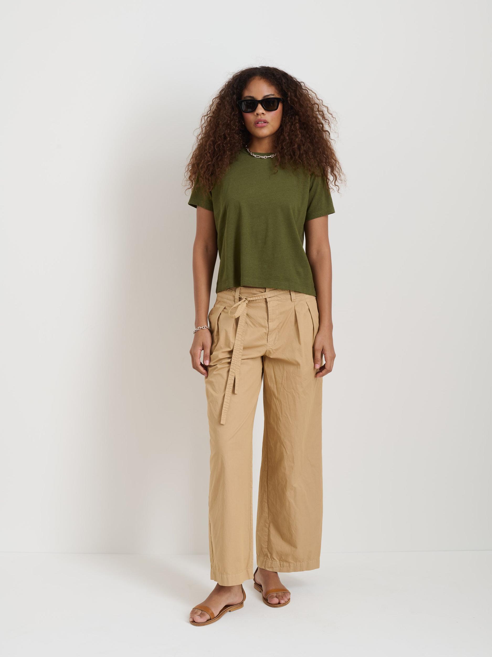 Garcon Tee In Linen Cotton Product Image