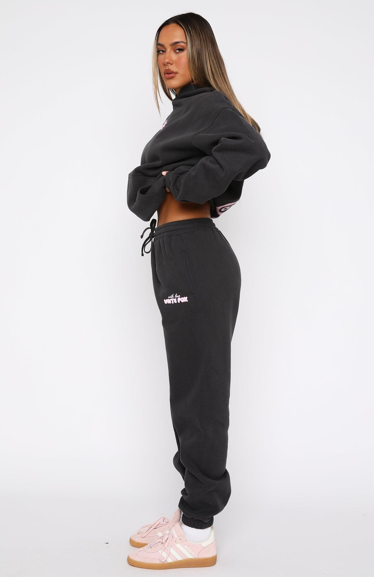 With Love In The Moment Sweatpants Charcoal Product Image
