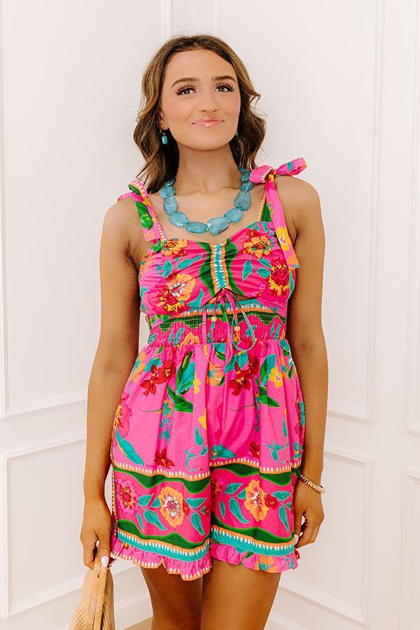 Mai Tais and Tikis Floral Romper Product Image