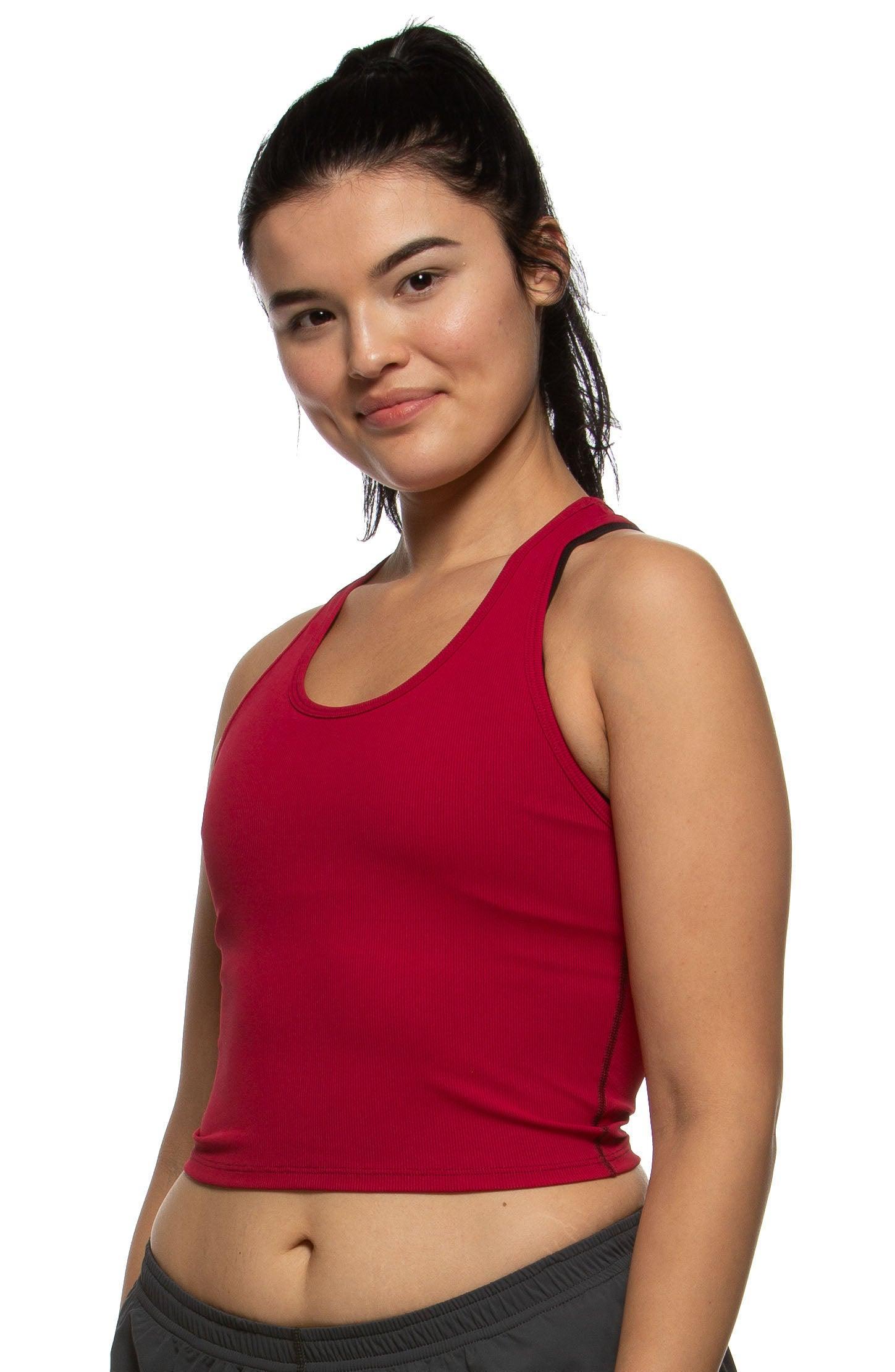 Rochelle Basic Crop Top - Salmon Female Product Image
