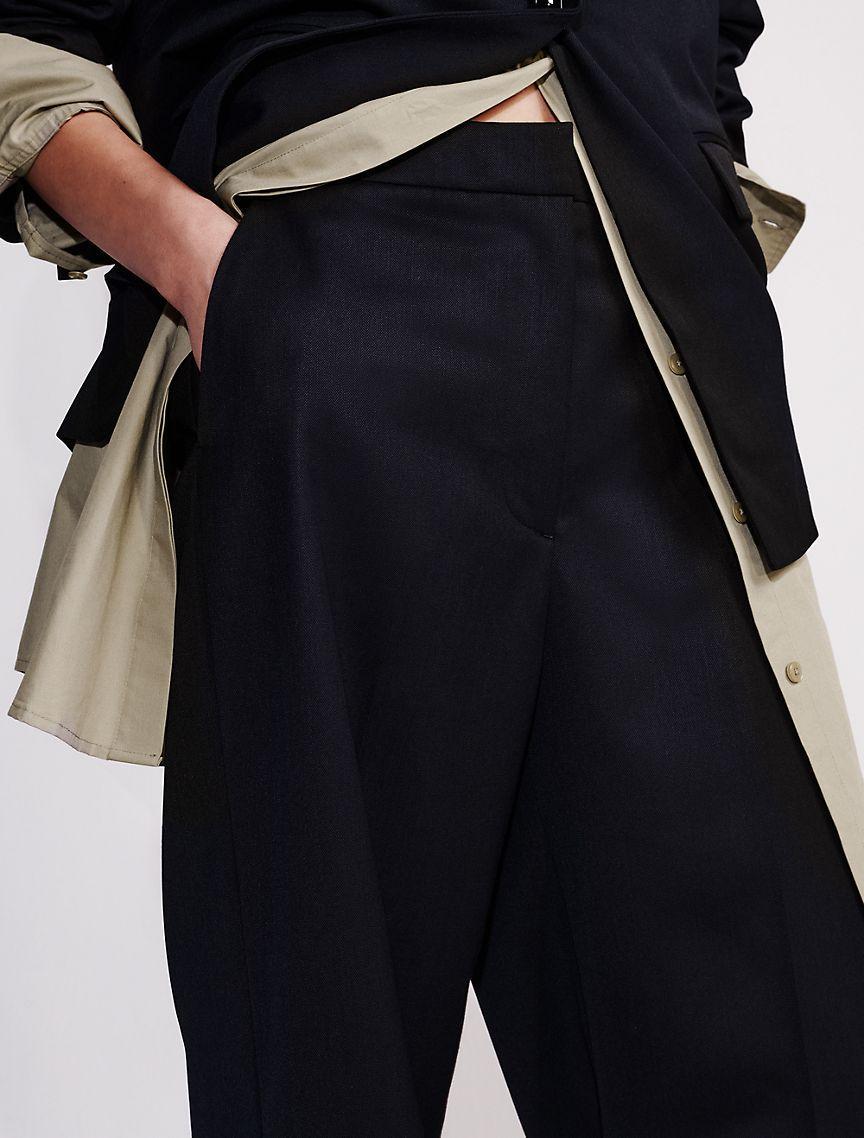 Wool Blend Tailored Pants Product Image