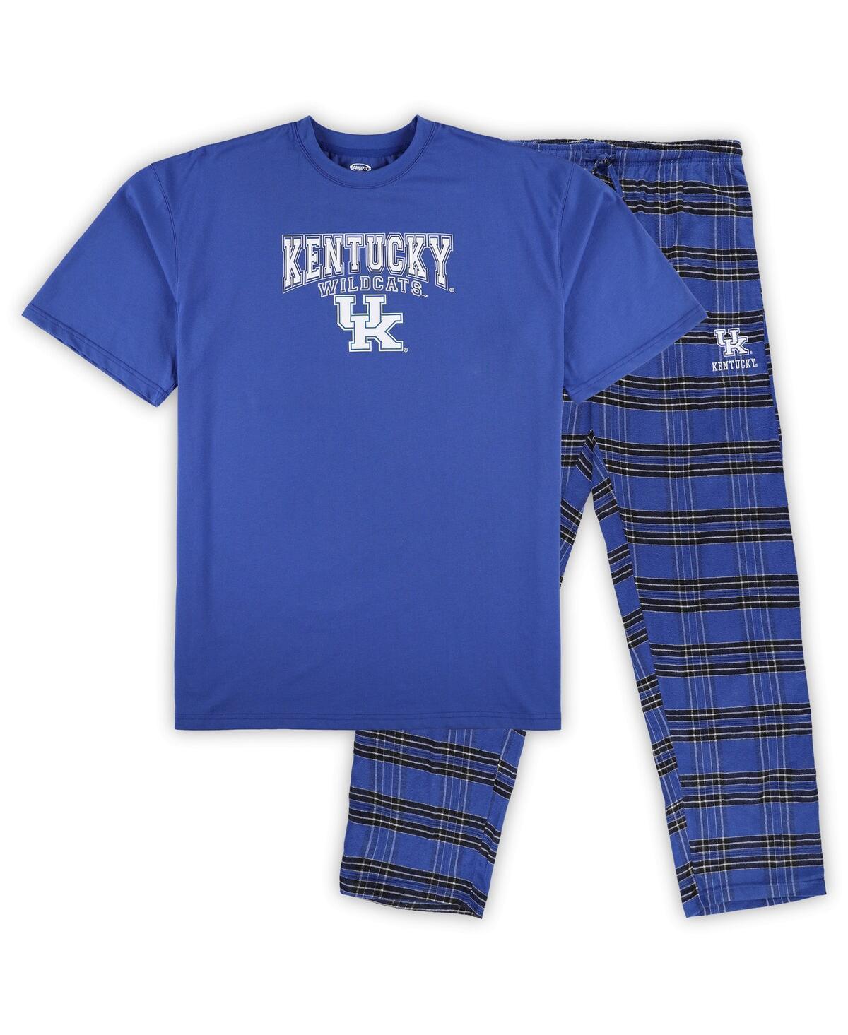 Men's Profile Royal Kentucky Wildcats Big & Tall 2-Pack T-Shirt & Flannel Pants Set, Size: 3XLT, Blue Product Image