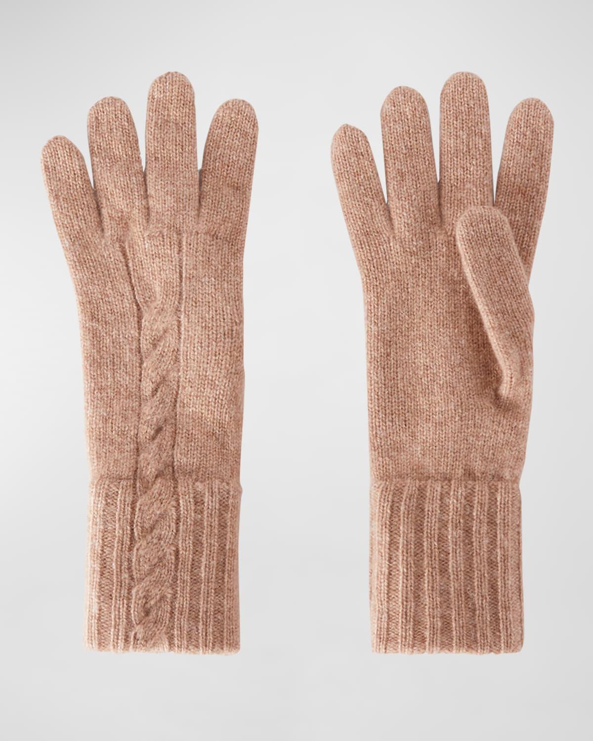 Short Knit Cashmere Gloves Product Image