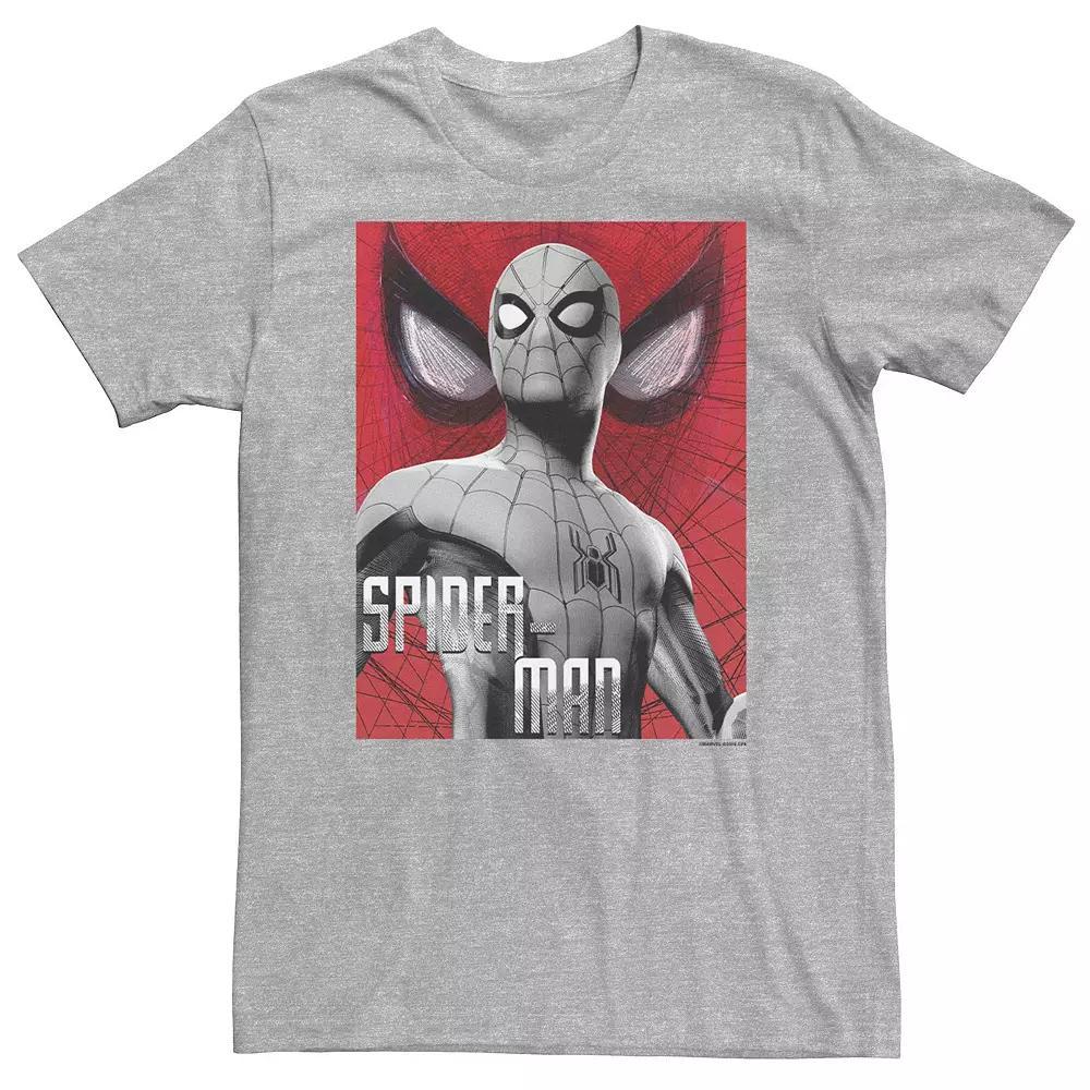 Big & Tall Marvel Spider-Man Far From Home Ornate Poster Graphic Tee, Men's, Size: XXL Tall, Athletic Grey Product Image