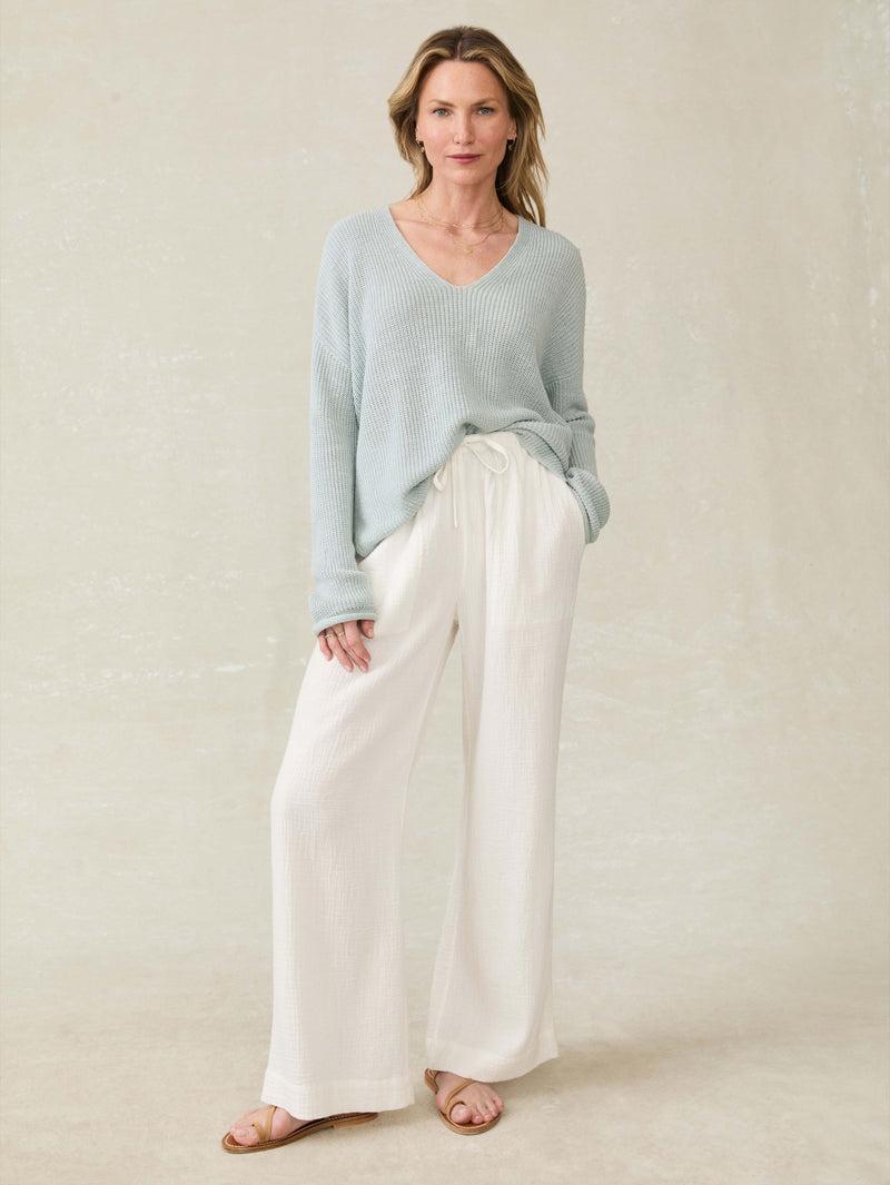 Laidback Gauze Pant - White Product Image