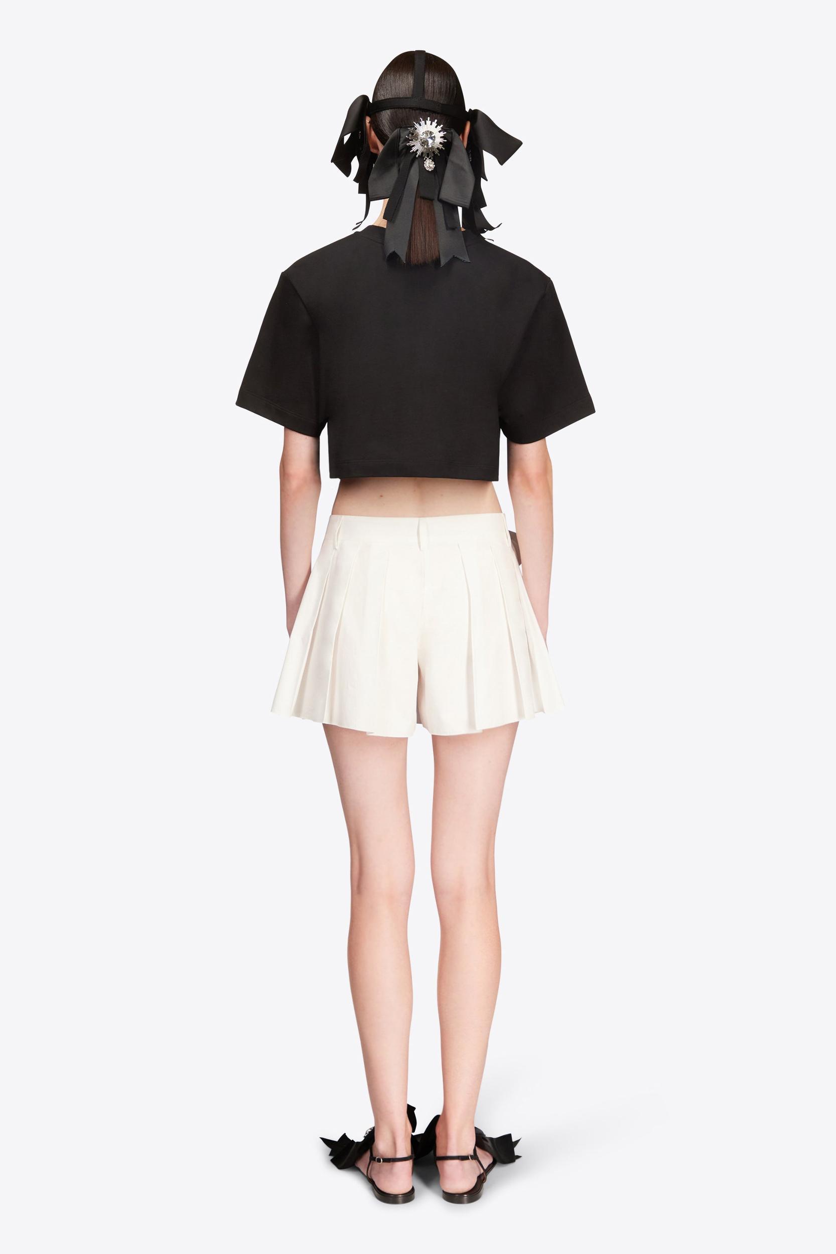 Crystal Rosette Cropped T-Shirt Product Image