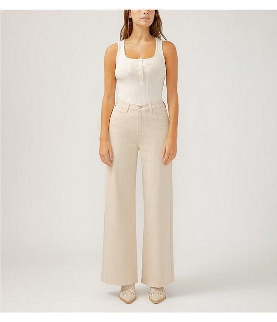 Silver Jeans Co. High Rise Slim Fit Wide Leg Jeans Product Image